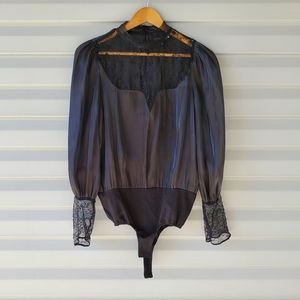 Broadway 38 black sheer bodysuit